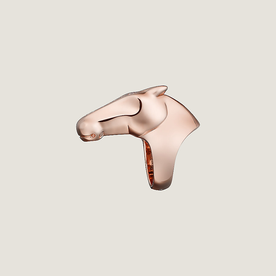 Hermès Vintage Horse Gallop Ring 54 箱付